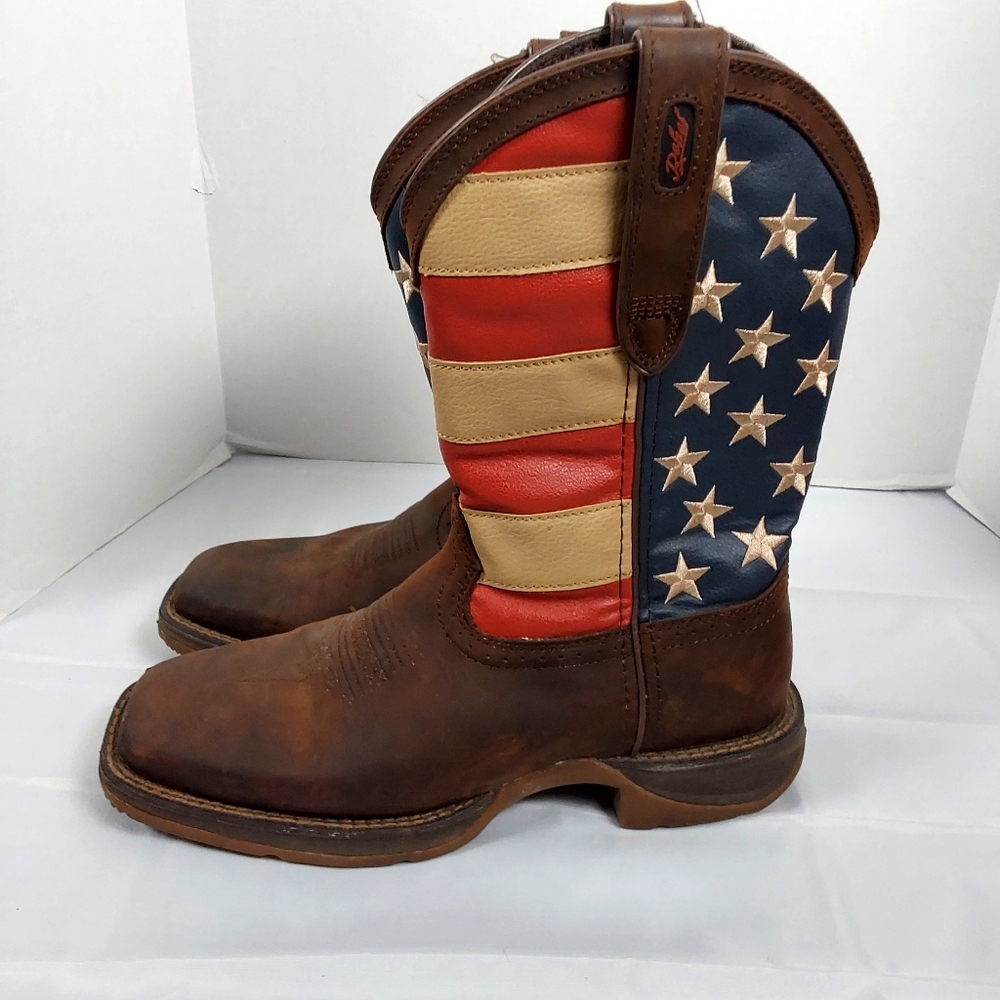 Rebel™ by Durango® Patriotic Pull-On Western Flag Boot - Picture 3 of 13